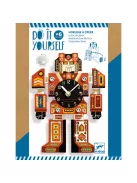 Djeco Design by Csináld magad! Falióra fiúszobába IdőRobi - Robotime