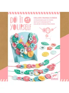   Djeco Design by Csináld magad! Papírékszer hímzett vírágokból - Flora