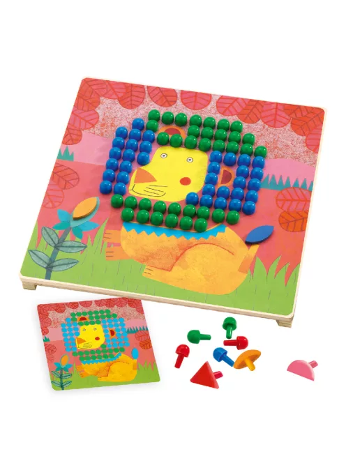 Djeco Pötyi mozaik Állatok - Mosaico Animo