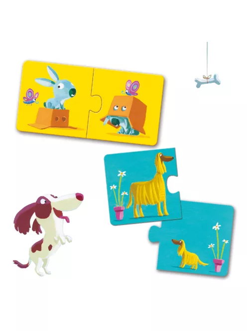 Djeco Párosító puzzle Ellentétek - Opposites