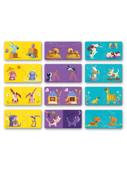 Djeco Párosító puzzle Ellentétek - Opposites