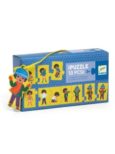 Djeco Sorozatkirakó puzzle, Öltözködés, 10 db