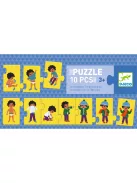 Djeco Sorozatkirakó puzzle, Öltözködés, 10 db