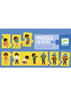 Djeco Sorozatkirakó puzzle, Öltözködés, 10 db