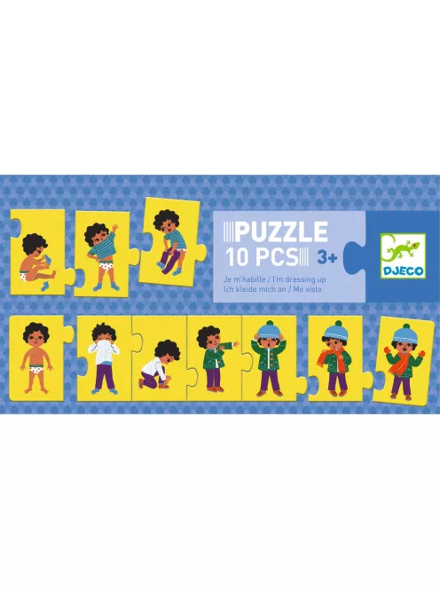 Djeco Sorozatkirakó puzzle, Öltözködés, 10 db