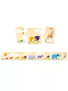 Djeco Sorozatkirakó puzzle, Kicsi és nagy, 10 db