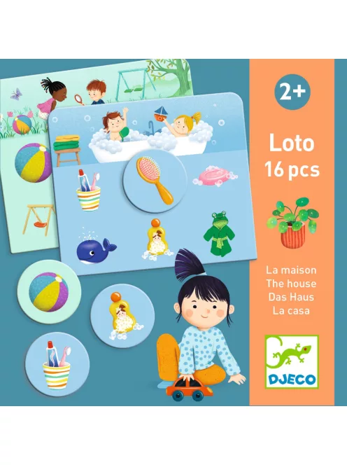 Djeco Társasjáték Házban és ház körül - Loto The house