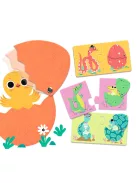 Djeco Párosító puzzle Kié a tojás 12 db-os - Funny eggs