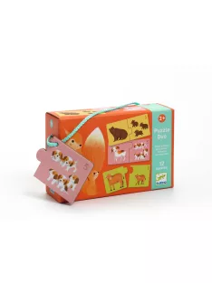   Djeco Párosító puzzle Kié a kölyök 24 db-os - Baby animals