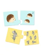 Djeco Párosító puzzle Kié a kölyök 24 db-os - Baby animals