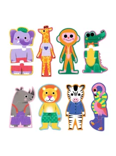 Djeco Trió puzzle Dzsungel hangjai 24 db-os - Jungle melody