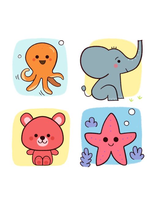 Djeco Rajzolás lépésről lépésre Állatkölykök - Eduludo Step by step Babies and Co