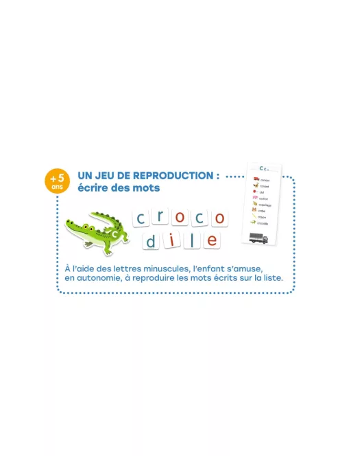 Djeco Fejlesztőjáték Csak Francia nyelvre - Grand coffret Lettres