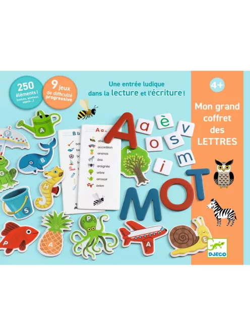 Djeco Fejlesztőjáték Csak Francia nyelvre - Grand coffret Lettres