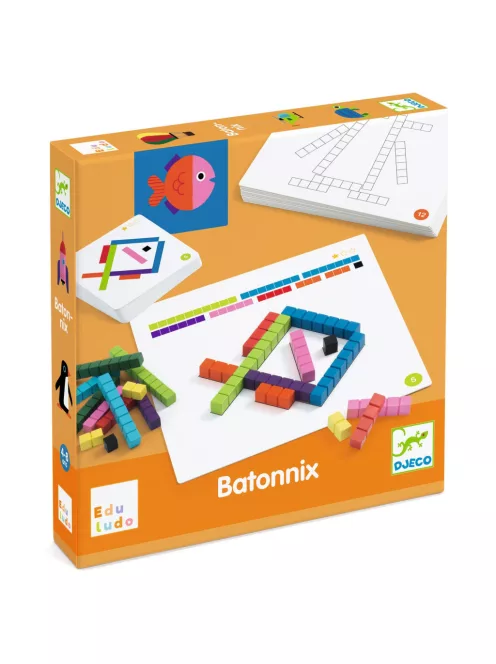 Djeco Fejlesztőjáték Mérőrúd-hálózat - Eduludo Batonnix