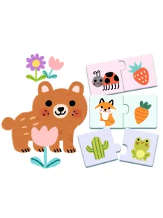 Djeco Párosító puzzle Színpárosító 24 db-os - Colours