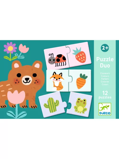 Djeco Párosító puzzle Színpárosító 24 db-os - Colours