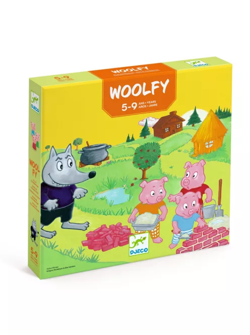 Djeco Társasjáték A három kismalac - Woolfy