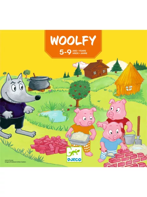 Djeco Társasjáték A három kismalac - Woolfy