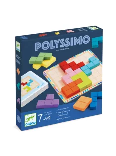 Djeco Logikai játék Tetris négyzetkirakó - Polyssimo
