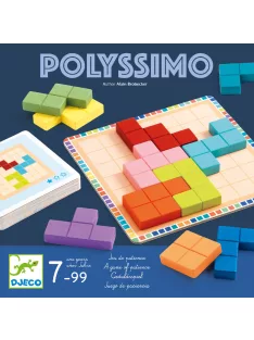 Djeco Logikai játék Tetris négyzetkirakó - Polyssimo