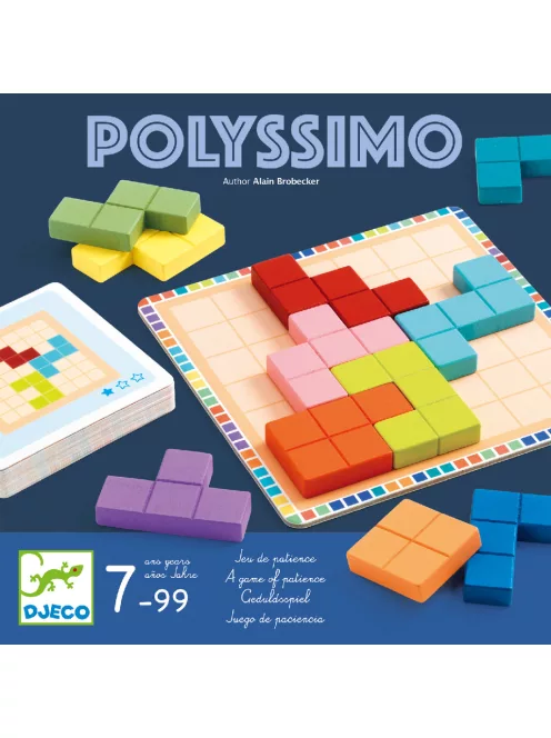 Djeco Logikai játék Tetris négyzetkirakó - Polyssimo