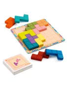 Djeco Logikai játék Tetris négyzetkirakó - Polyssimo