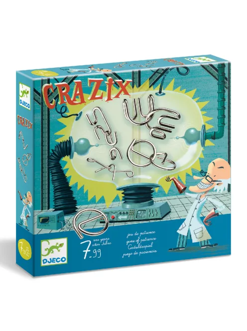 Djeco Logikai játék Fém ördöglakatok - Crazix
