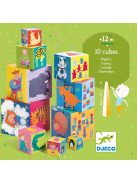 Djeco Toronyépítő kocka Mulatságos építő - 10 funny blocks