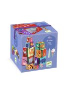 Djeco Toronyépítő kocka Természet és állatok - 10 nature & animal blocks