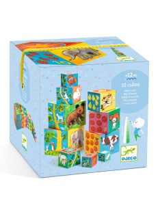 Djeco Toronyépítő kocka Barátok - 10 my friends blocks