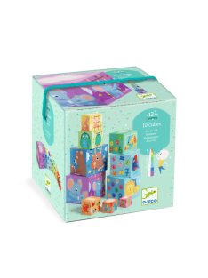 Djeco Toronyépítő kocka Szivárvány - Rainbow