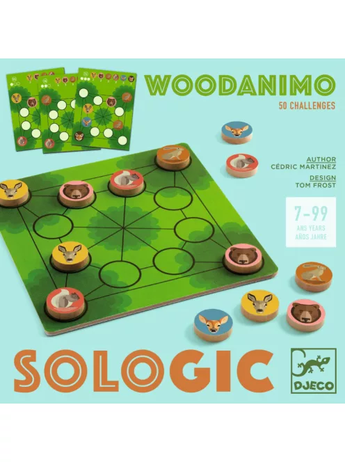 Djeco Logikai játék Szétültetés - Woodanimo