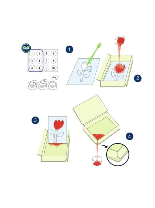 Djeco Homokkép készítő - Kerti fények 