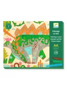 Djeco Design by Művészeti műhely Színező Dinóvilág - Dino world