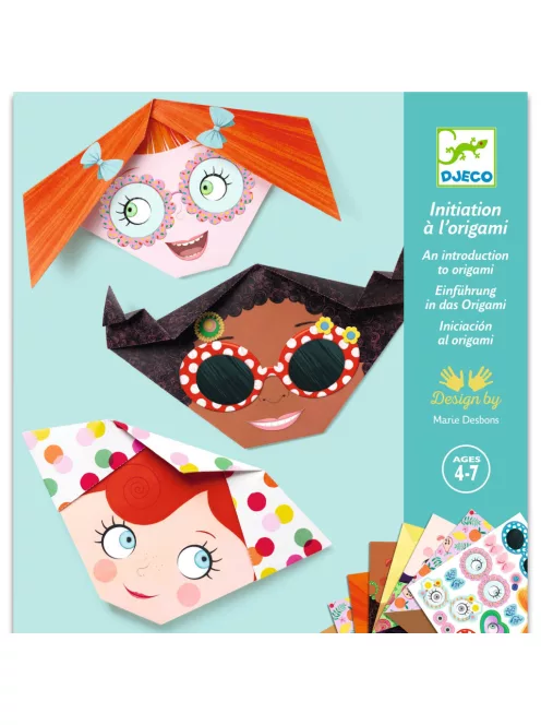 Djeco Origami Kedves arcok - Pretty faces