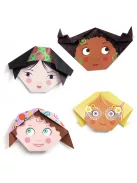 Djeco Origami Kedves arcok - Pretty faces