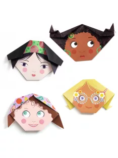 Djeco Origami Kedves arcok - Pretty faces