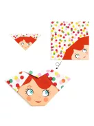 Djeco Origami Kedves arcok - Pretty faces