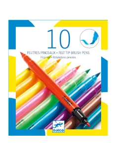 Djeco Ecsetfilc készlet - 10 ragyogó szín