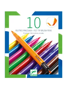 Djeco Ecsetfilc készlet - 10 klasszikus szín