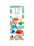Djeco Gouache festék - 12 klasszikus szín