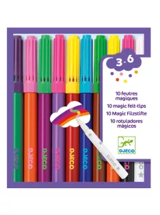 Djeco Filctoll készlet Mágikus filcek - 10 magic felt-tips