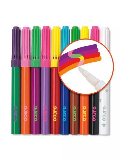 Djeco Filctoll készlet Mágikus filcek - 10 magic felt-tips