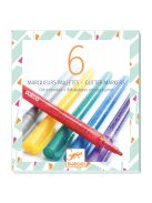 Djeco 6 darabos csillámtoll