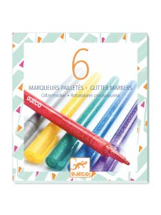 Djeco 6 darabos csillámtoll