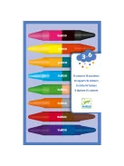 Djeco 8 duplavégű zsírkréta - 8 twins crayons