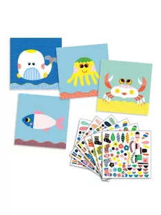   Djeco Matricázó képkészítés Tengeri lények - Sea creatures