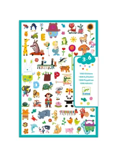   Djeco Matricák, 1000 matrica - 1000 stickers for little ones
