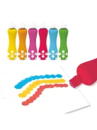 Djeco Marok filc 6 színben - Pontozó festés - 6 foam markers